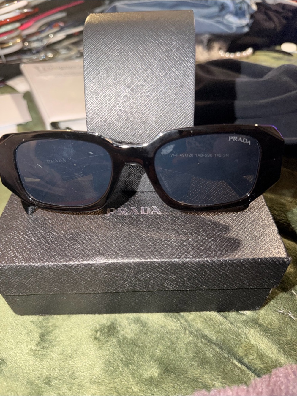 Black Rectangular Sunglasses for Women